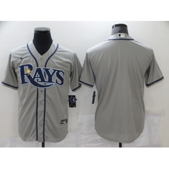 Men's Nike Tampa Bay Rays Blank Gray Home Stitched Baseball Jersey - Ujersey