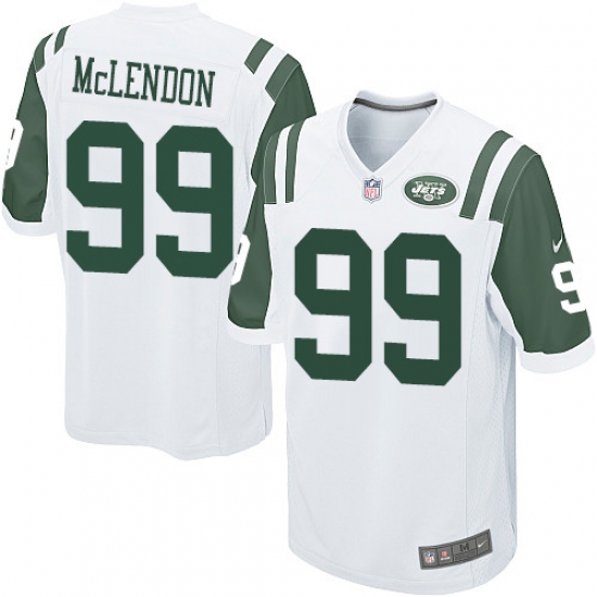 Men's Nike New York Jets #99 Steve McLendon Game White NFL Jersey - Ujersey