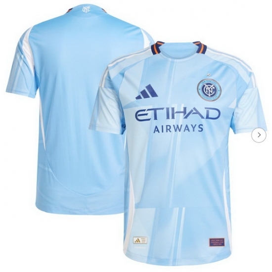 Men's New York City FC adidas Light Blue 2025 The Excelsior Authentic Jersey - Ujersey