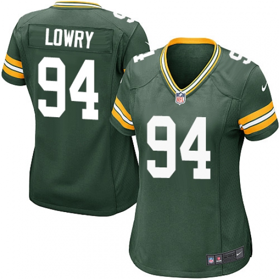 Women's Nike Green Bay Packers #94 Dean Lowry Game Green Team Color NFL Jersey - Ujersey