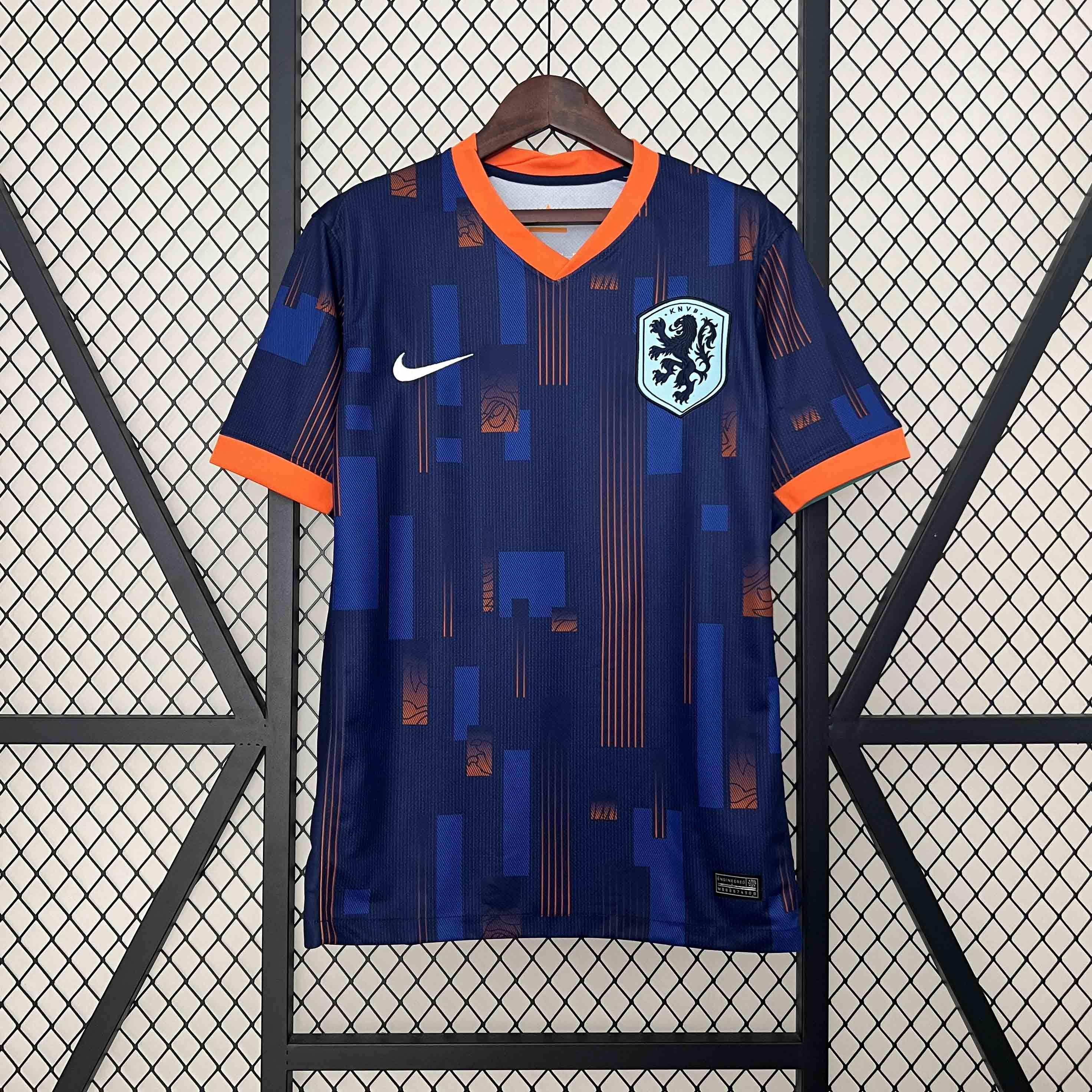 Netherlands Soccer Jersey Away Custom Shirt EURO 2024 - ujerseystore