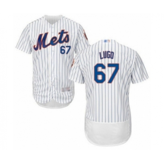 Men's New York Mets #67 Seth Lugo White Home Flex Base Authentic Collection Baseball Player Jersey - Ujersey