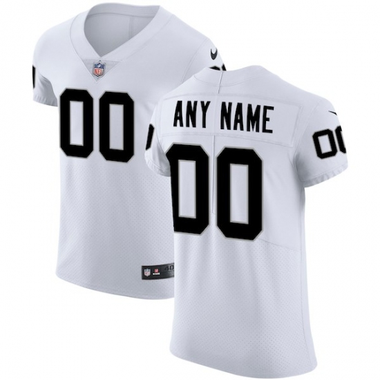 Men's Oakland Raiders Nike White Vapor Untouchable Custom Elite Jersey - Ujersey