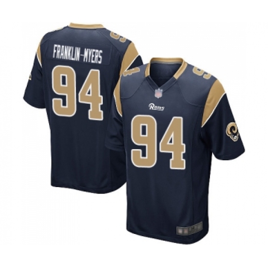 Men's Los Angeles Rams #94 John Franklin-Myers Game Royal Blue Alternate Football Jersey - Ujersey