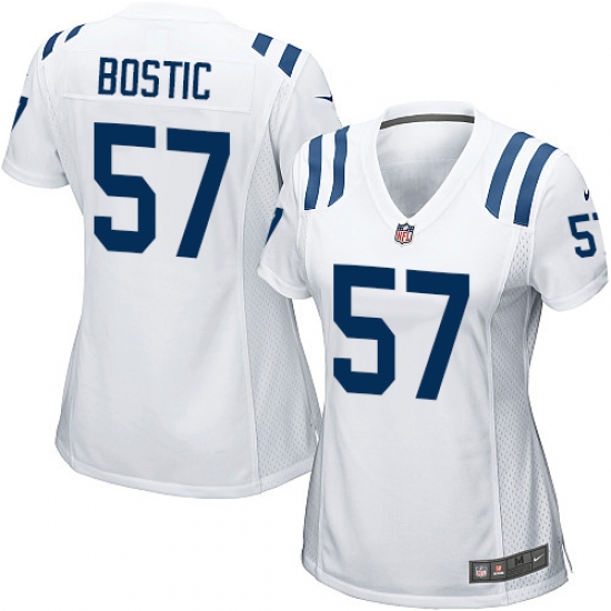 Women's Nike Indianapolis Colts #57 Jon Bostic Game White NFL Jersey - Ujersey
