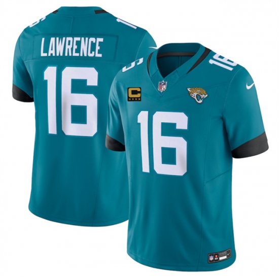 Men's Jacksonville Jaguars #16 Trevor Lawrence Teal 2025 F.U.S.E. With 4-Star C Vapor Untouchable Limited Football Stitched Jersey - Ujersey