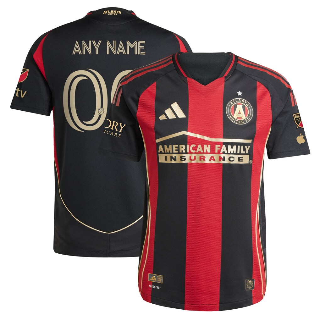 Men's Atlanta United FC adidas Black 2025 The Connector Authentic Custom Jersey - Ujersey