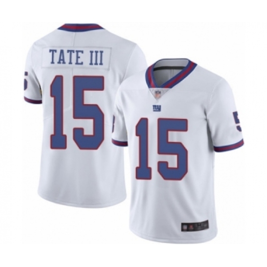 Men's New York Giants #15 Golden Tate III Elite White Rush Vapor Untouchable Football Jersey - Ujersey