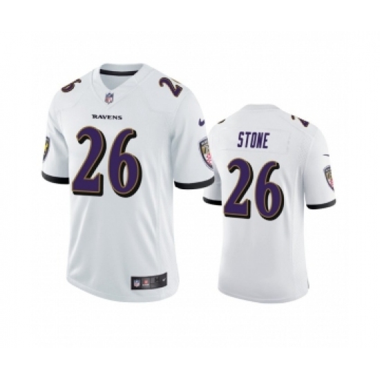 Nike Baltimore Ravens #26 Geno Stone White Vapor Untouchable Limited Jersey - Ujersey
