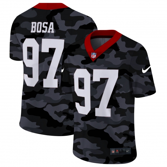 Men's San Francisco 49ers #97 Nick Bosa Camo 2020 Nike Limited Jersey - Ujersey