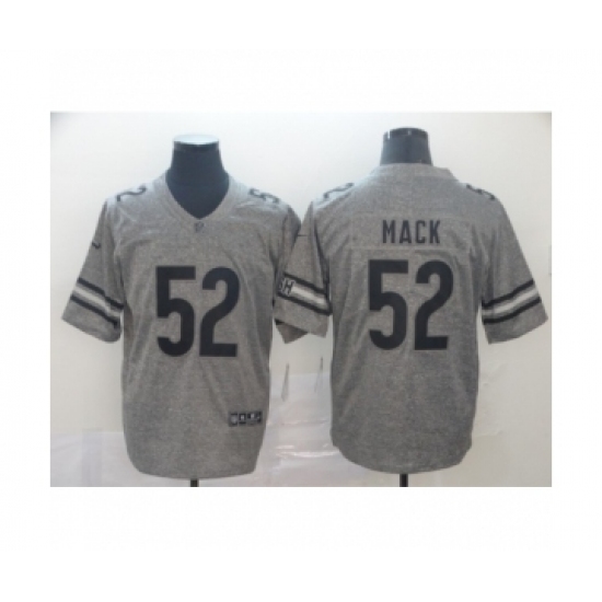 Men's Chicago Bears #52 Khalil Mack Limited Gray Rush Gridiron Football Jersey - Ujersey