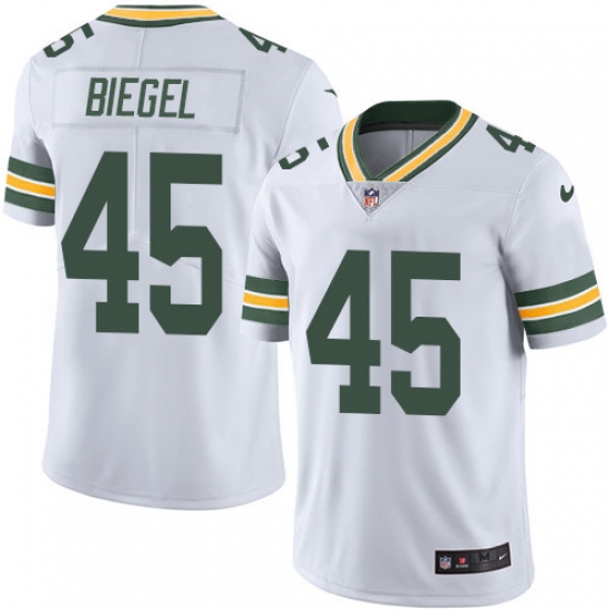 Youth Nike Green Bay Packers #45 Vince Biegel White Vapor Untouchable Limited Player NFL Jersey - Ujersey