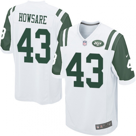 Men's Nike New York Jets #43 Julian Howsare Game White NFL Jersey - Ujersey