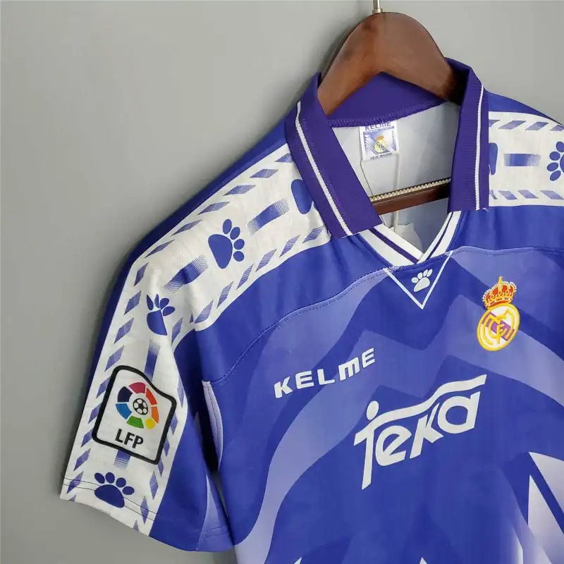 Real Madrid Retro Jersey Away Custom Soccer Shirt 1996-97 - Ujersey