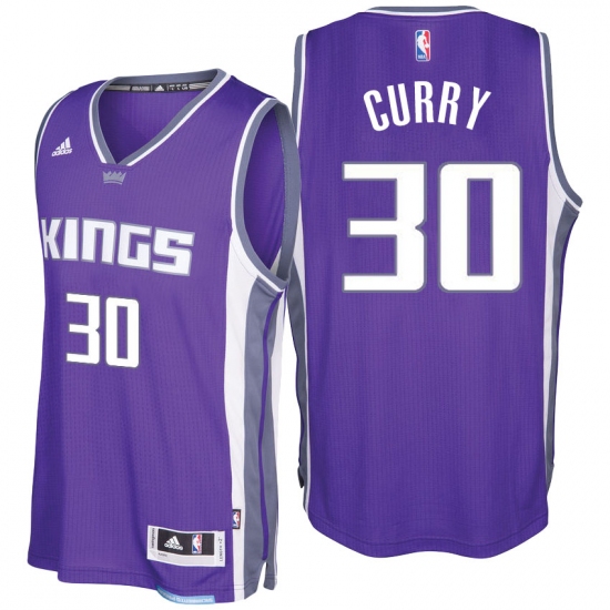 Sacramento Kings #30 Seth Curry 2016-17 Seasons Purple Road New Swingman Jersey - Ujersey
