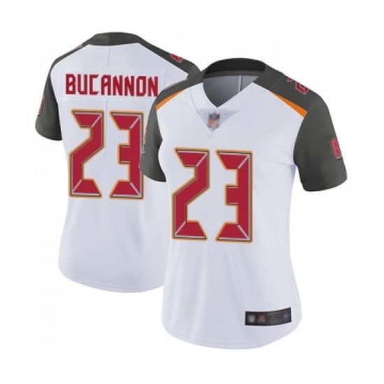 Women's Tampa Bay Buccaneers #23 Deone Bucannon White Vapor Untouchable Limited Player Football Jersey - Ujersey