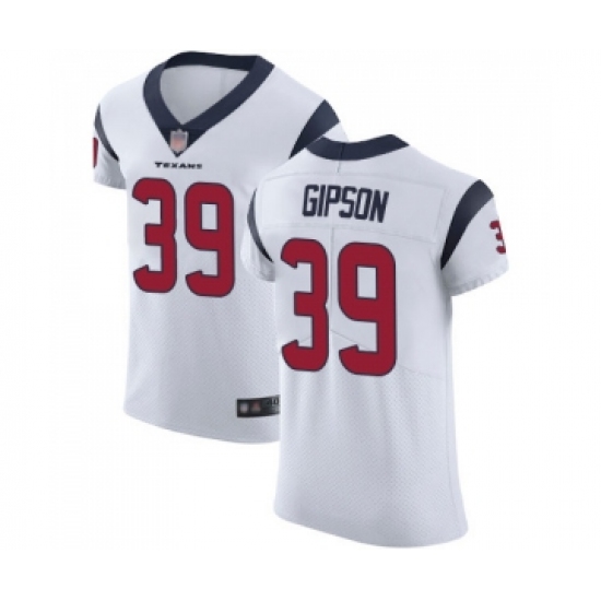 Men's Houston Texans #39 Tashaun Gipson White Vapor Untouchable Elite Player Football Jersey - Ujersey