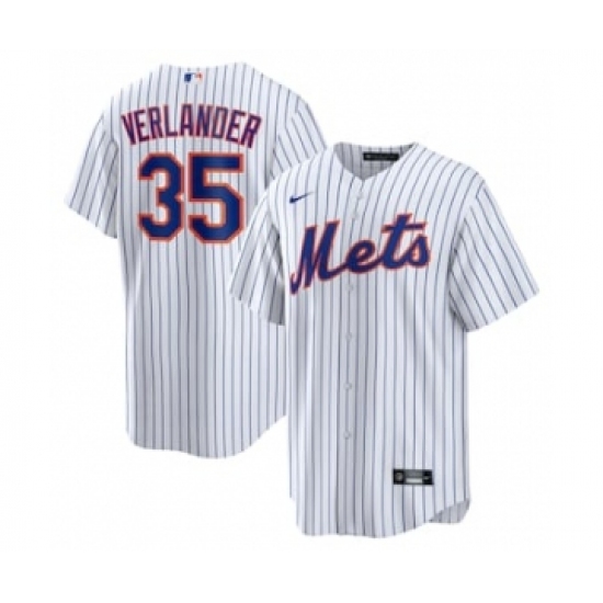 Men's New York Mets #35 Justin Verlander White Stitched MLB Cool Base Nike Jersey - Ujersey