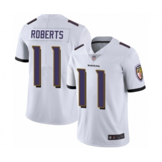 Youth Baltimore Ravens #11 Seth Roberts White Vapor Untouchable Limited Player Football Jersey - Ujersey