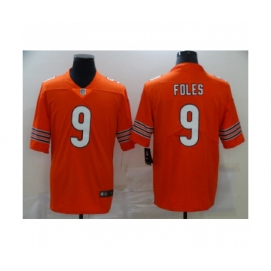 Women's Chicago Bears #9 Nick Foles Orange Vapor Limited Jersey - Ujersey