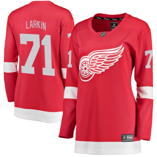 Women's Detroit Red Wings #71 Dylan Larkin Fanatics Branded Red Home Breakaway NHL Jersey