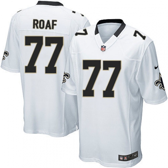 Men's Nike New Orleans Saints #77 Willie Roaf Game White NFL Jersey - Ujersey