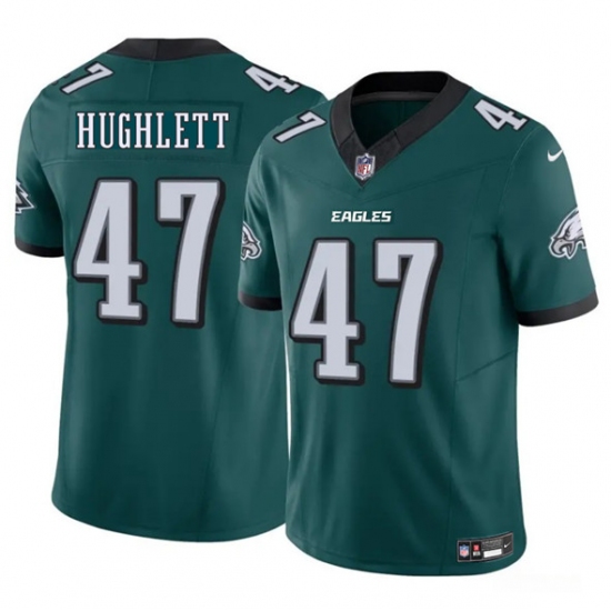 Men's Philadelphia Eagles #47 Charley Hughlett Green 2025 New F.U.S.E. Vapor Untouchable Limited Football Stitched Jersey - Ujersey