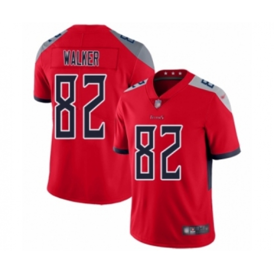 Men's Tennessee Titans #82 Delanie Walker Limited Red Inverted Legend Football Jersey - Ujersey
