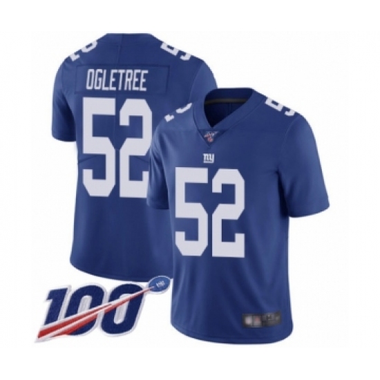 Men's New York Giants #52 Alec Ogletree Royal Blue Team Color Vapor Untouchable Limited Player 100th Season Football Jersey - Ujersey