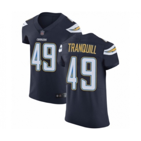 Men's Los Angeles Chargers #49 Drue Tranquill Navy Blue Team Color Vapor Untouchable Elite Player Football Jersey - Ujersey