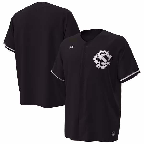 Men's Under Armour Black South Carolina Gamecocks Replica Baseball Jersey