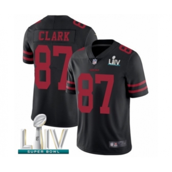 Men's San Francisco 49ers #87 Dwight Clark Black Alternate Vapor Untouchable Limited Player Super Bowl LIV Bound Football Jersey - Ujersey