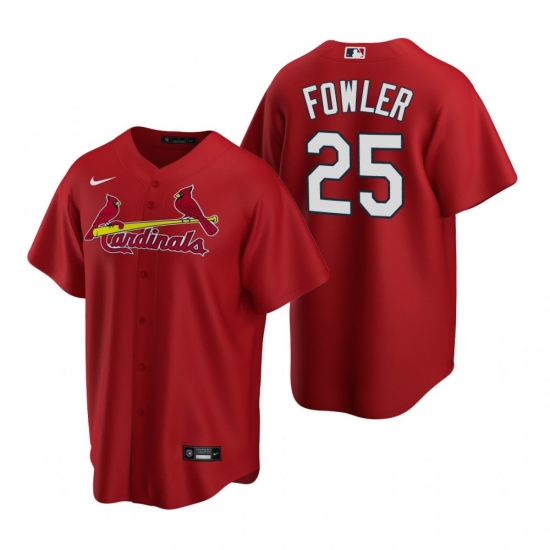Men's Nike St. Louis Cardinals #25 Dexter Fowler Red Alternate Stitched Baseball Jersey - Ujersey