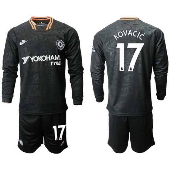 Chelsea #17 Kovacic Third Long Sleeves Soccer Club Jersey