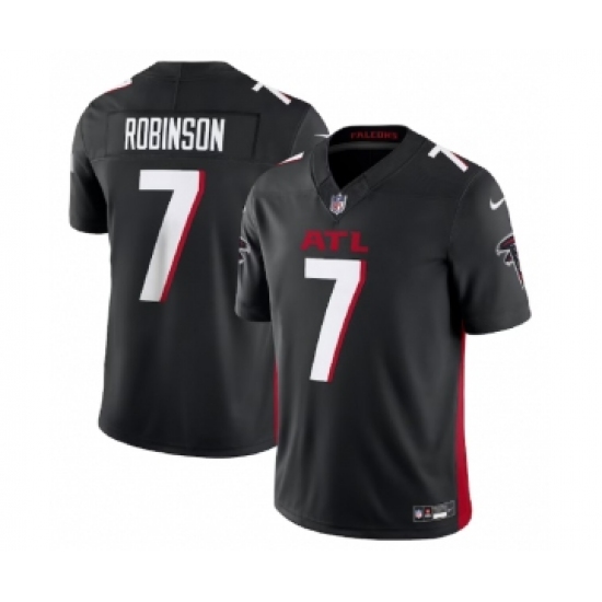 Men's Nike Atlanta Falcons #7 Bijan Robinson Black 2023 F.U.S.E. Vapor Untouchable Limited Football Stitched Jersey - Ujersey