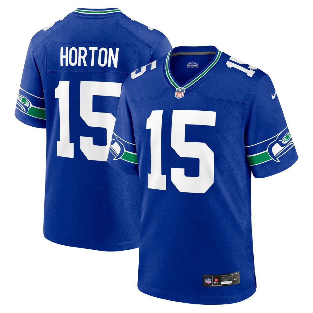 Men's Seattle Seahawks Tory Horton Nike Royal Alternate Game Jersey - U-jersey