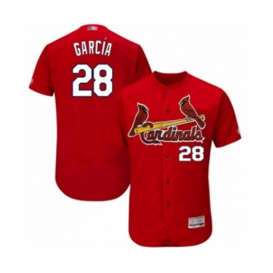 Men's St. Louis Cardinals #28 Adolis Garcia Red Alternate Flex Base Authentic Collection Baseball Player Jersey - Ujersey
