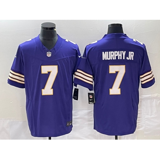 Men's Nike Minnesota Vikings #7 Byron Murphy Jr. Purple 2023 F.U.S.E. Vapor Limited Throwback Stitched Jersey - Ujersey