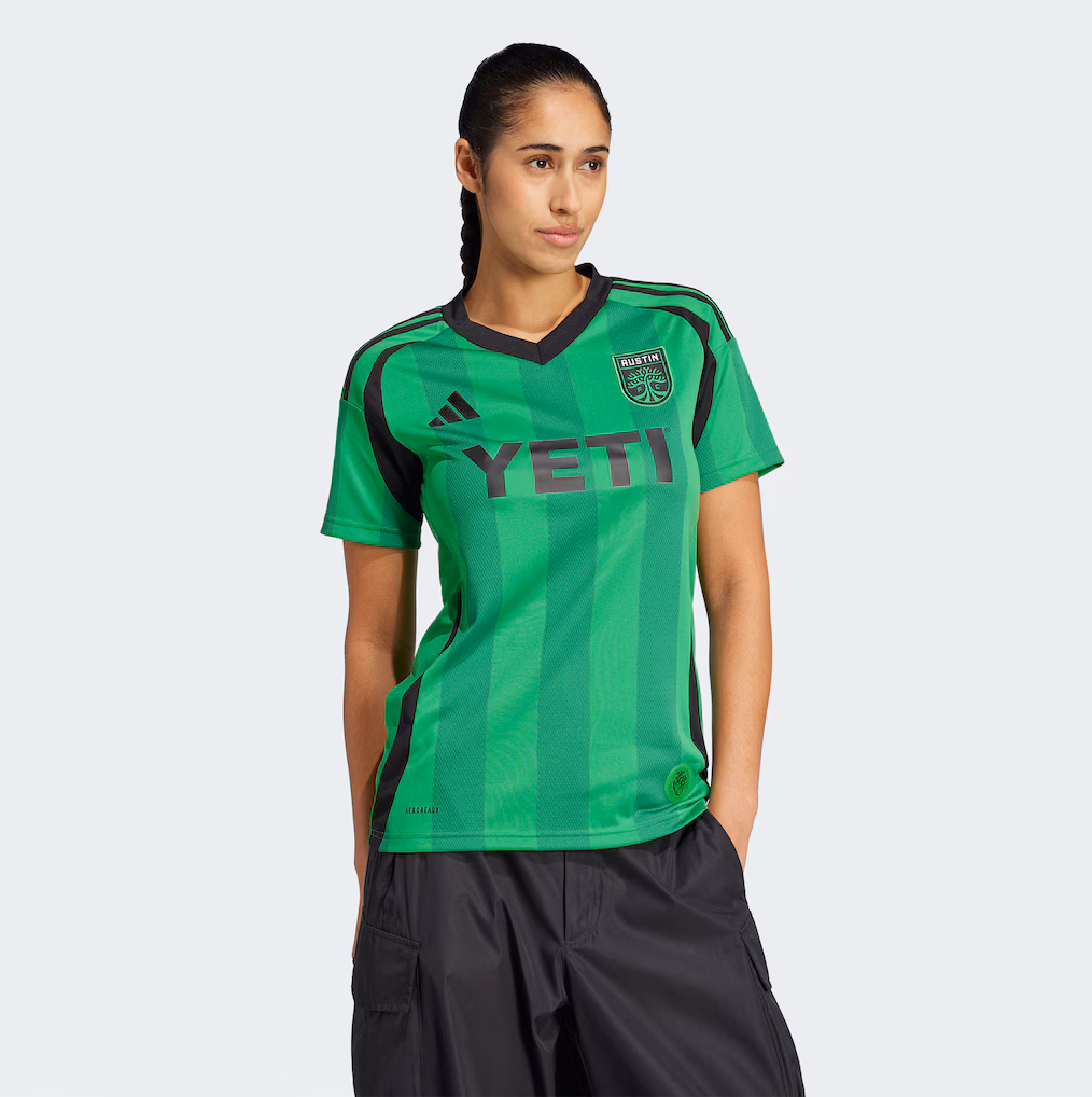 Women's Austin FC adidas Green 2025 The Heartbeat Kit Replica Jersey - ujerseystore