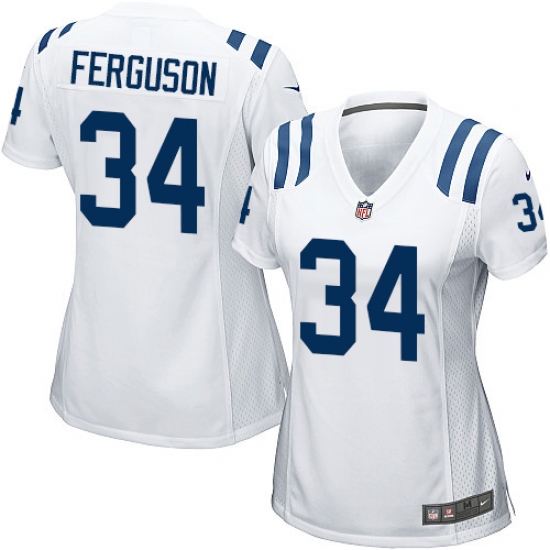Women's Nike Indianapolis Colts #34 Josh Ferguson Game White NFL Jersey - Ujersey