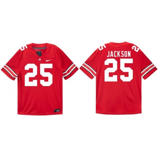 Men's Ohio State Buckeyes #25 Bo Jackson Red Stitched Football Jersey - Ujersey