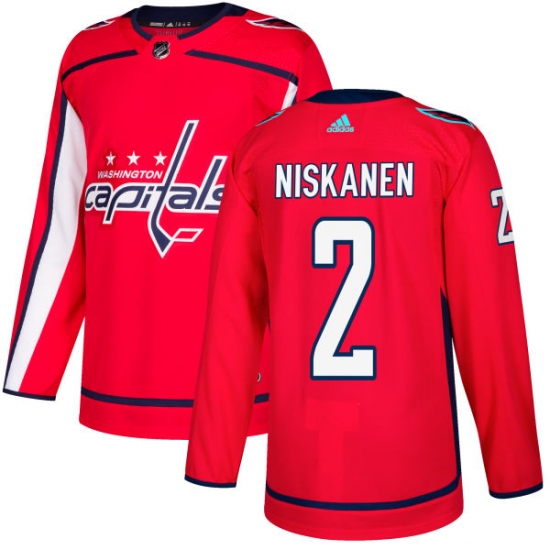 Youth Adidas Washington Capitals #2 Matt Niskanen Premier Red Home NHL Jersey - Ujersey