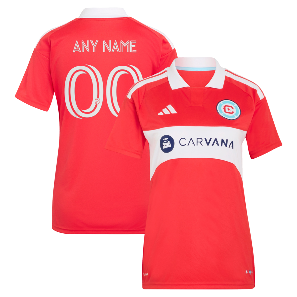 Women's Chicago Fire adidas Red 2026 Forever Red Replica Custom Jersey - Ujersey