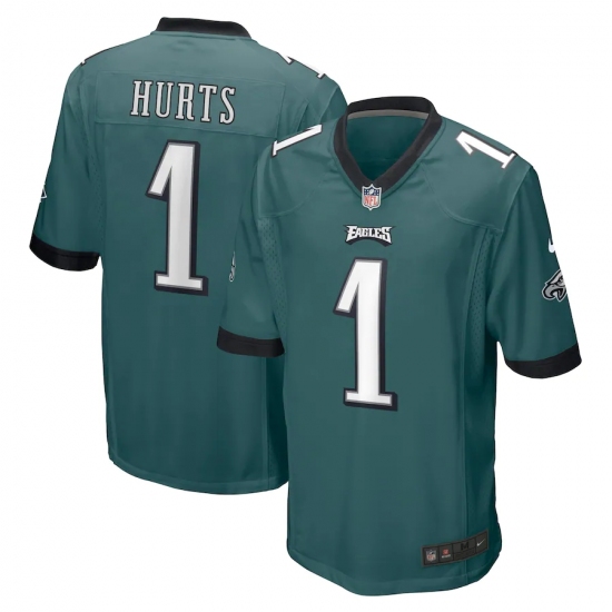 Men's Philadelphia Eagles #1 Jalen Hurts Nike Midnight Limited Player Jersey - Ujersey