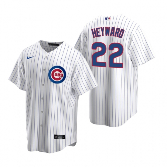Men's Nike Chicago Cubs #22 Jason Heyward White Home Stitched Baseball Jersey - Ujersey