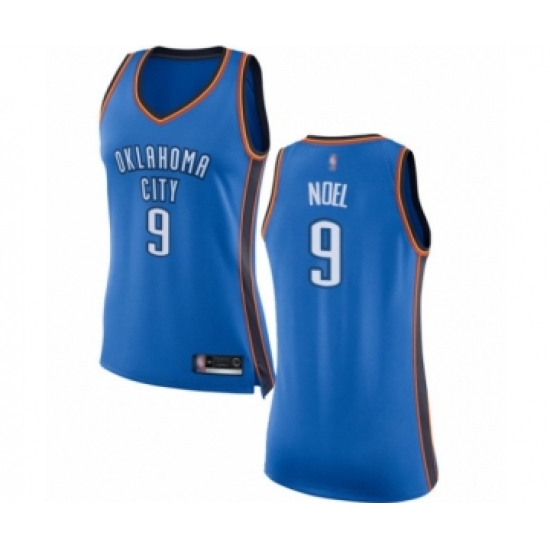 Women's Oklahoma City Thunder #9 Nerlens Noel Swingman Royal Blue Basketball Jersey - Icon Edition - Ujersey