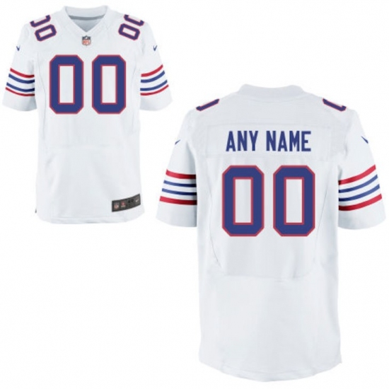 Mens Buffalo Bills Nike White Custom Alternate Elite Jersey