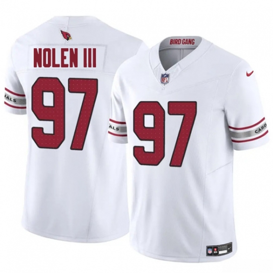Men's Arizona Cardinals #97 Walter Nolen III White 2025 Draft F.U.S.E. Vapor Untouchable Limited Football Stitched Jersey - Ujersey