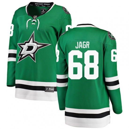 Women's Dallas Stars #68 Jaromir Jagr Fanatics Branded Green Home Breakaway NHL Jersey - Ujersey