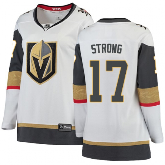 Women's Vegas Golden Knights #17 Vegas Strong Authentic White Away Fanatics Branded Breakaway NHL Jersey